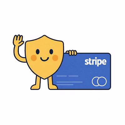 Secure Stripe payment illustration